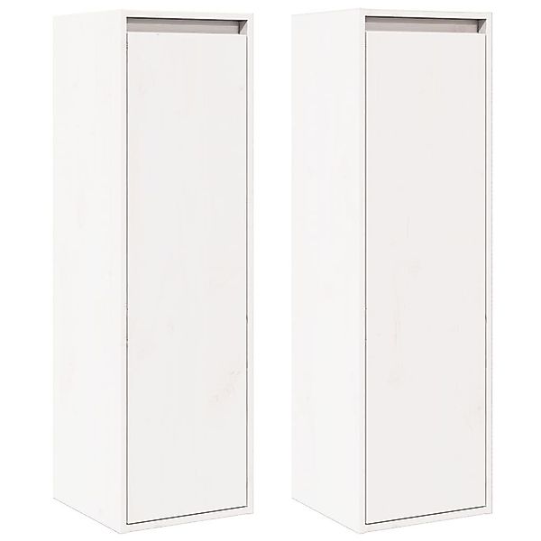 vidaXL Regal Wandschränke 2 Stk. Weiß günstig online kaufen
