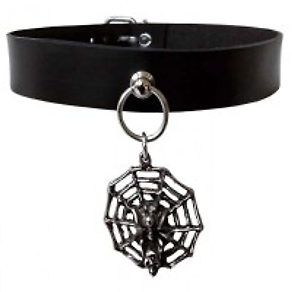 Halsband Choker Spinne & Totenkopf günstig online kaufen