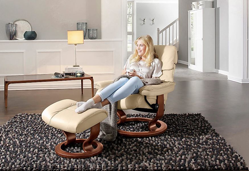 Stressless Relaxsessel "Ruby" mit Classic Base, Größe S, Gestell Eiche, Wen günstig online kaufen