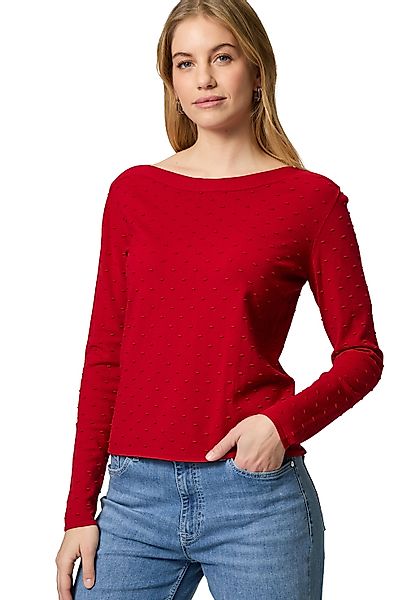 Zero Strickpullover "zero Pullover mit Punktstickerei", (1 tlg.), weiteres günstig online kaufen