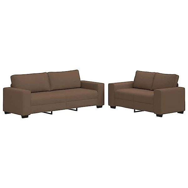 vidaXL Sofa 2-tlg. Sofagarnitur mit Kissen günstig online kaufen