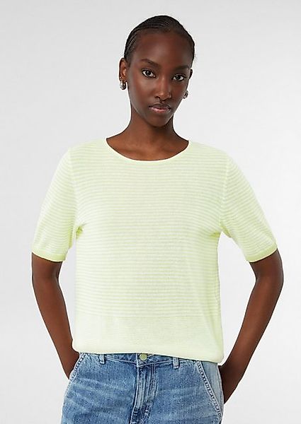 comma casual identity Kurzarmshirt Semitransparenter Feinstrickpullover günstig online kaufen