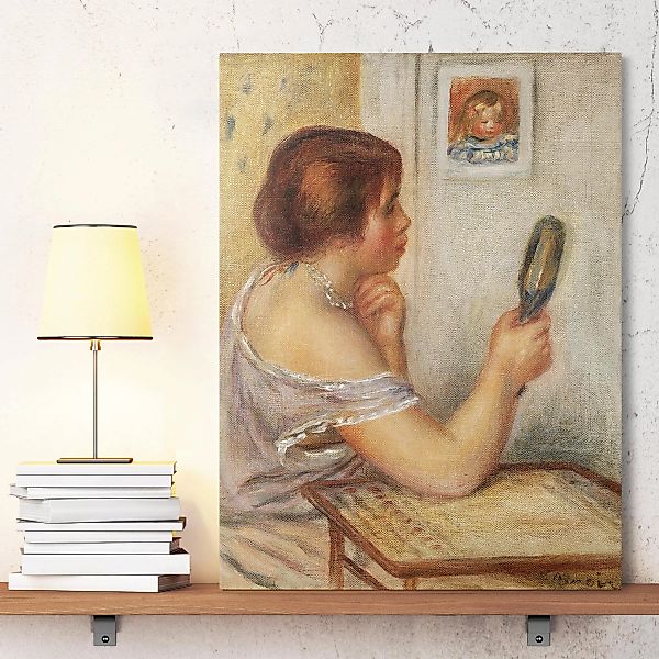 Leinwandbild Kunstdruck Auguste Renoir - Gabrielle mit Spiegel günstig online kaufen