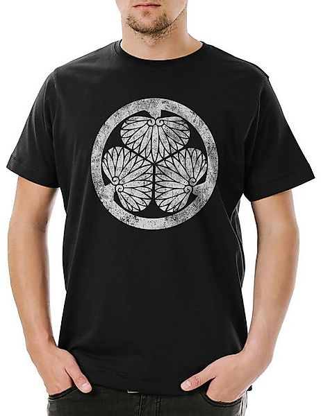 Urban Backwoods Print-Shirt Tokugawa Clan Logo Mon Herren T-Shirt Shogunat günstig online kaufen