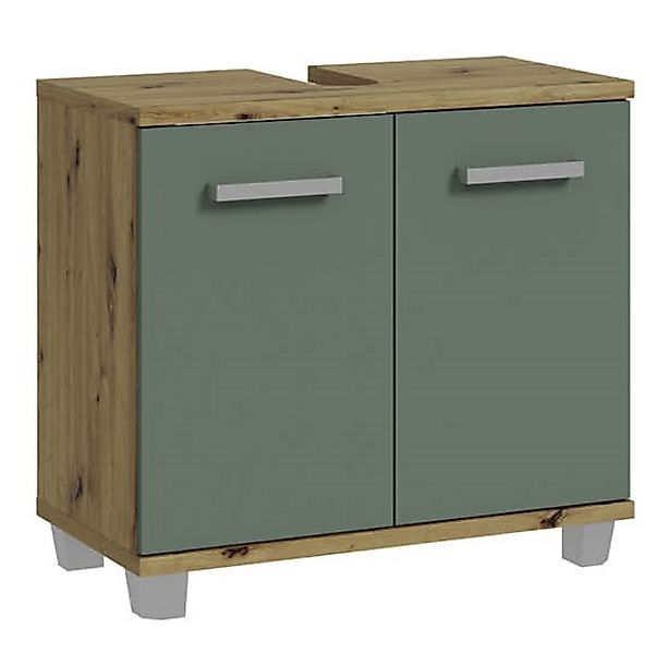 Waschbeckenunterschrank 2-trg Salbei / Artisan Eiche günstig online kaufen