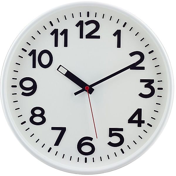 EUROTIME Funkwanduhr EUROTIME 53821-00 Funkwanduhr mit schwarzen erhabenen günstig online kaufen