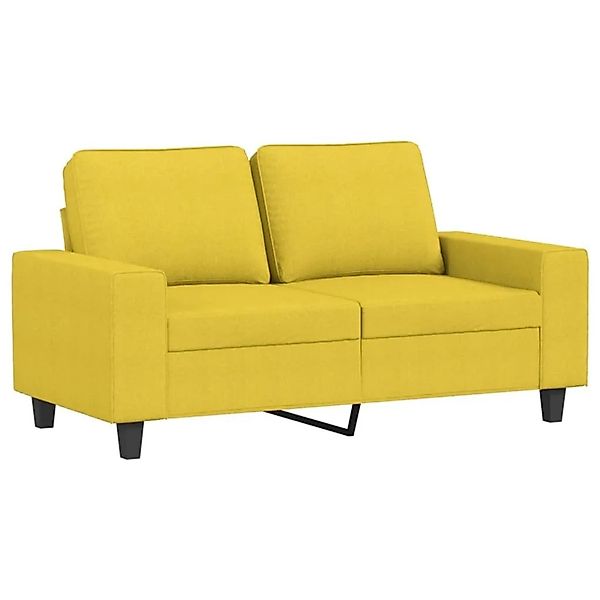 vidaXL 2-Sitzer-Sofa Hellgelb 120 cm Stoff 359388 günstig online kaufen