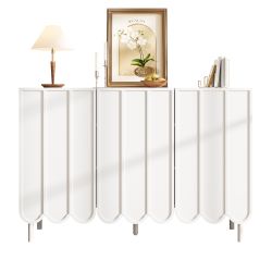 KLAM HOME Sideboard Modernes weißes Sideboard günstig online kaufen