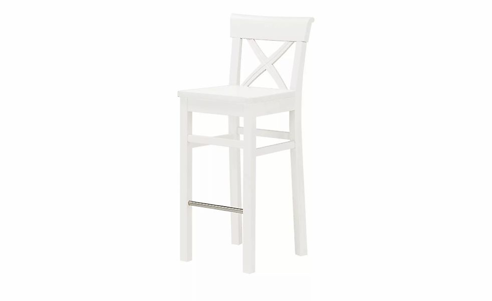 maison bleue Barstuhl  Florian ¦ weiß ¦ Maße (cm): B: 43,5 H: 106 T: 44.0 P günstig online kaufen