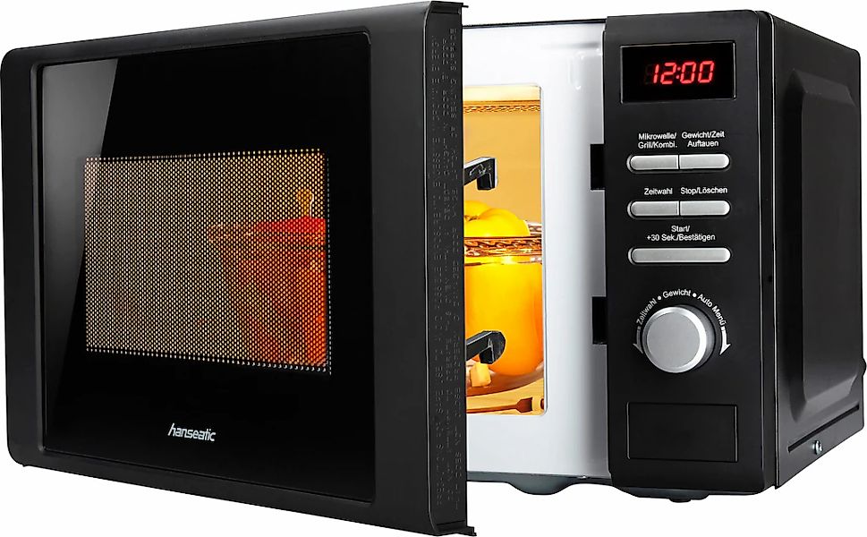 Hanseatic Mikrowelle "819021" Grill 700 W Auftaufunktion, 8 Automatikprogra günstig online kaufen
