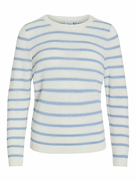 Vila Rundhalspullover "VIDALO O-NECK L/S STRIPE KNIT TOP- NOOS" günstig online kaufen