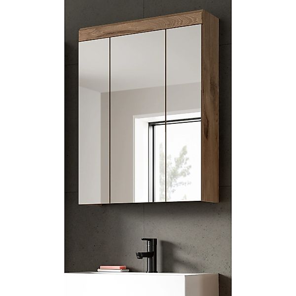 Inn.Furn Badezimmer Spiegelschrank in Eiche 60 cm Willow günstig online kaufen