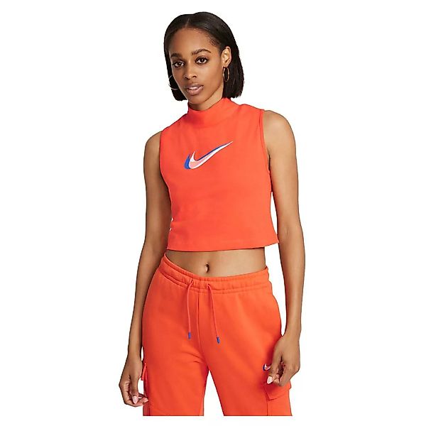 Nike Sportswear Mock Print Ärmelloses T-shirt XS Orange günstig online kaufen