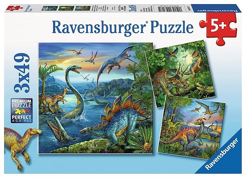 Ravensburger Puzzle 3 x 49 Teile Ravensburger Kinder Puzzle Faszination Din günstig online kaufen
