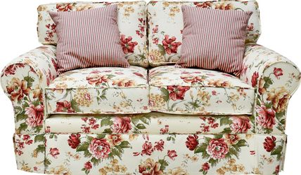 Home affaire 2-Sitzer "Laura K", Geblümtes 2-Sitzer Sofa, creme Weiß, 165 x günstig online kaufen