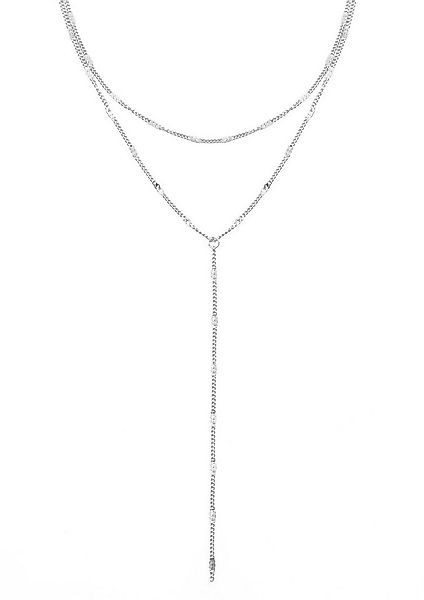 Hey Happiness Y-Kette Zweireihiges Collier, Elegante Layer Kette Damen Edel günstig online kaufen