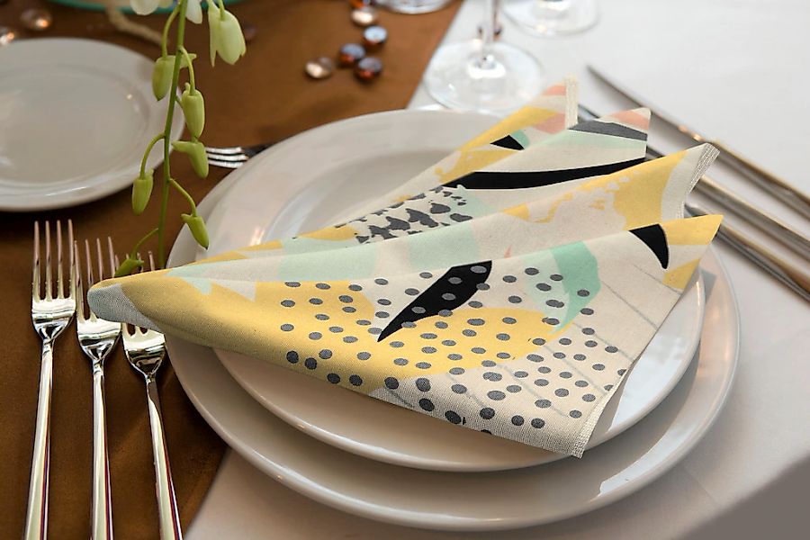 Adam Stoffserviette "Jungle" GOTS organic,zertifiziert durch CERES 0242Made günstig online kaufen