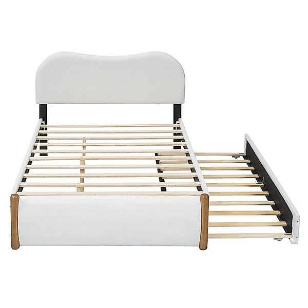 Gotagee Polsterbett Flachbett Jugendbett Kinderbett modern Gästebett mit Au günstig online kaufen