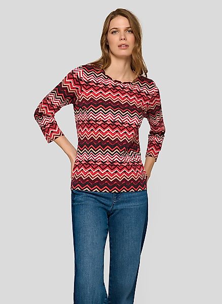 Rabe 3/4-Arm-Shirt mit Allover-Muster günstig online kaufen