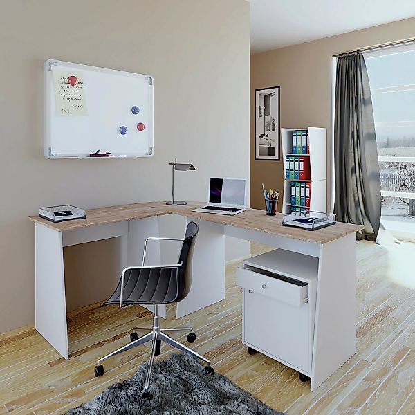 VCM "Eckschreibtisch Schreibtisch Büromöbel Computertisch Winkeltisch Tisch günstig online kaufen