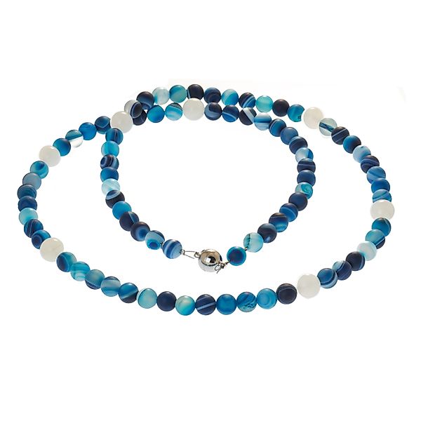 Bella Carina Perlenkette Lange Kette blauer günstig online kaufen