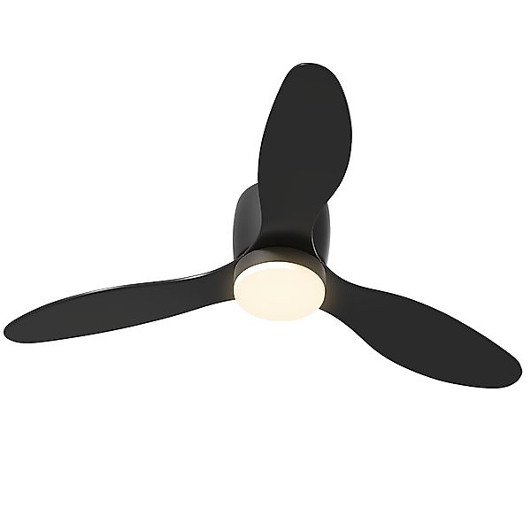HOMCOM Deckenventilator mit Beleuchtung und Fernbedienung 115 cm LED Lampe günstig online kaufen