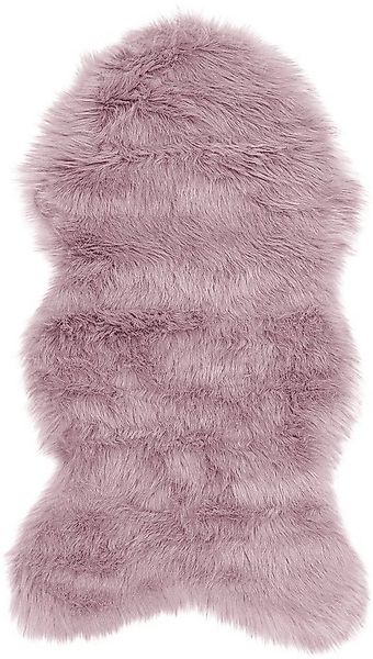 my home Hochflor-Teppich Valeria Fellteppich kuschelig, fellförmig, Höhe: 6 günstig online kaufen