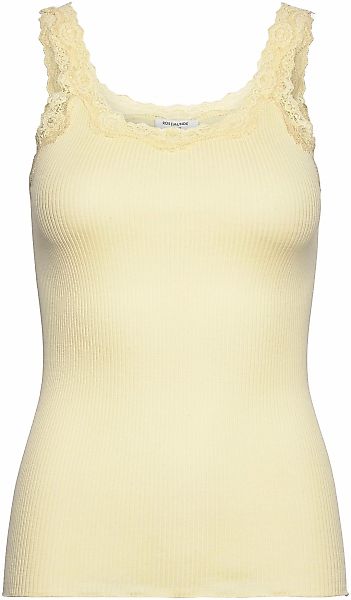 rosemunde Tanktop "Babette Silk Top" umgedrehter Vintage-Spitzenbesatz, fem günstig online kaufen