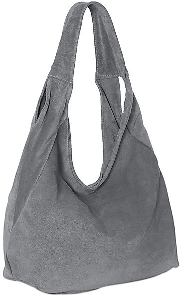 Caspar Schultertasche Große Damen Ledertasche Hobo günstig online kaufen