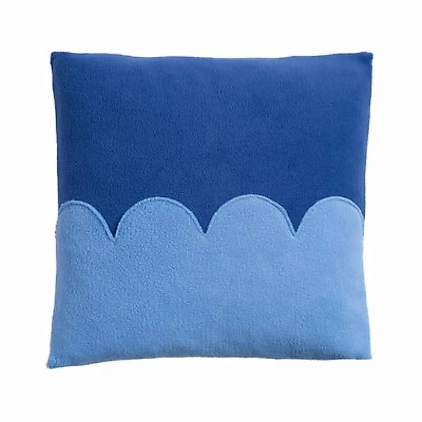 Kissen Frolic textil blau / 40 x 40 cm - & klevering - Blau günstig online kaufen