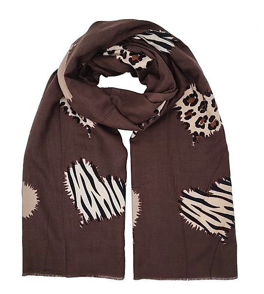 Cassandra Accessoires Schal "Animal-Hearts", mit Herzmuster günstig online kaufen