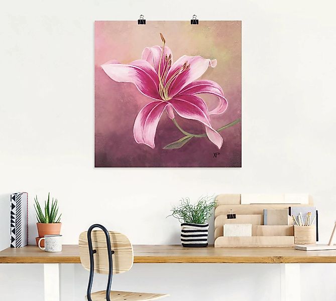 Artland Wandbild "Frühe Lilie", Blumen, (1 St.) günstig online kaufen