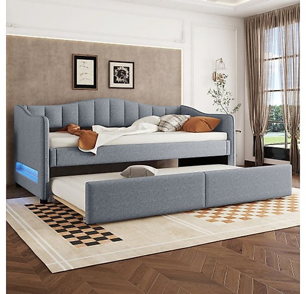 XDeer Daybett Daybett, Tagesbett mit ausziehbarem Bett, Schlafsofa, Einzelb günstig online kaufen
