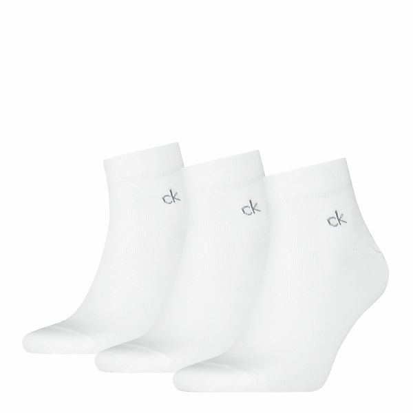 Calvin Klein Kurzsocken "CK MEN QUARTER" 3 Paar, Rippenbündchen, Cotton-Mix günstig online kaufen