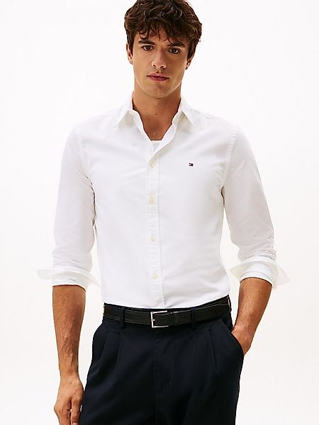 Tommy Hilfiger Langarmhemd FLEX POPLIN SHIRT Slim Fit, Kentkragen, Baumwoll günstig online kaufen