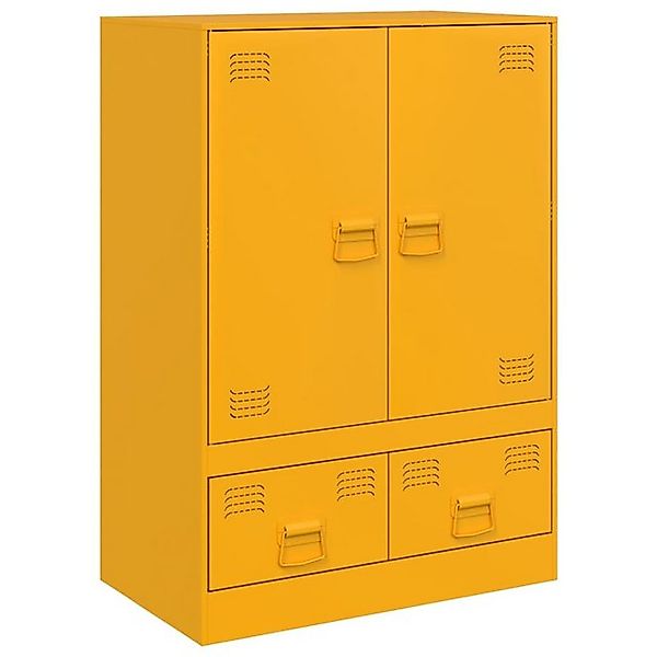 vidaXL Mehrzweckschrank Highboard Senfgelb 67x39x95 cm Stahl günstig online kaufen