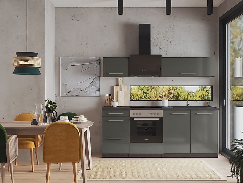 RESPEKTA Küche "Amanda" Breite 210 cm, mit Soft-Close, exklusiver Konfigura günstig online kaufen