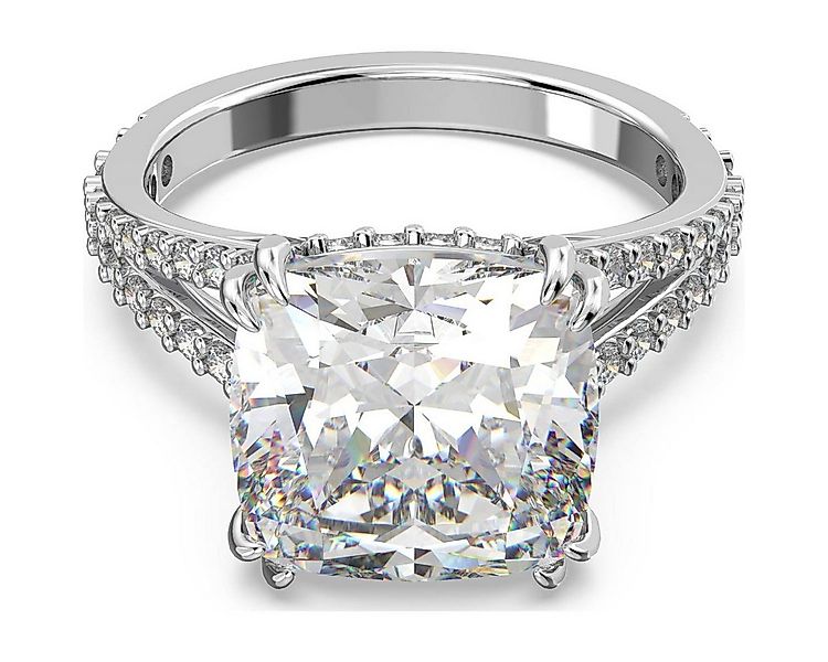 Swarovski Silberring Swarovski-CONSTELLA:RING SQ L WHITE/RHS 55 rhodiniert günstig online kaufen