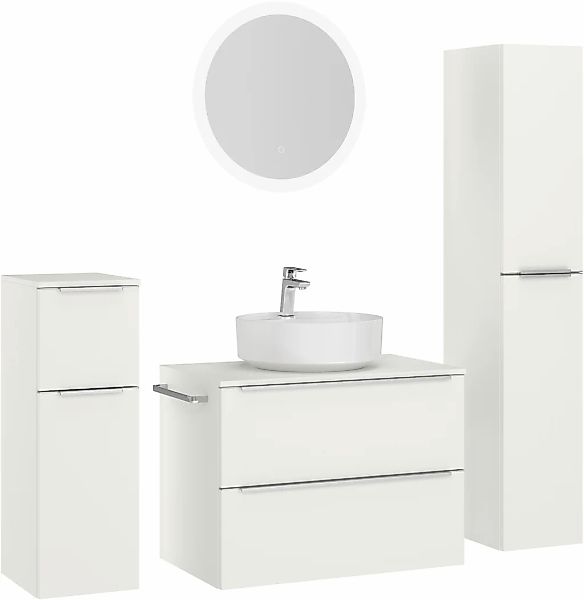 nobilia Badmöbel-Set "Alvene" vormontiert, mit Soft-Close, 4 Stk. tlg. günstig online kaufen
