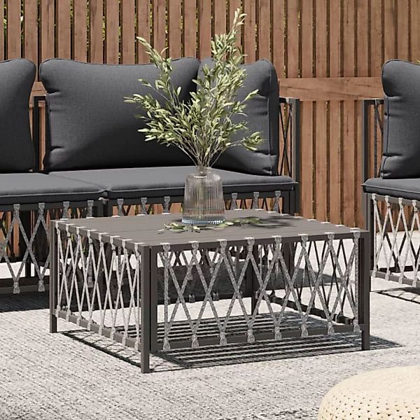 vidaXL Sofaelement Gartentisch Anthrazit 70x70x34 cm günstig online kaufen