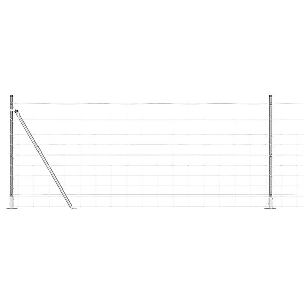 vidaXL Zaunpfosten Galvanisiert 50 x 1 m Stahl 3351534 günstig online kaufen