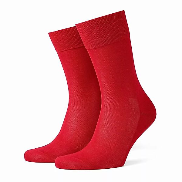 Burlington Cardiff Herren Socken, 40-46, Rot, Uni, Baumwolle, 21036-822802 günstig online kaufen