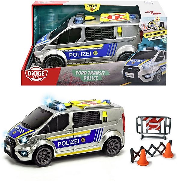 Dickie Toys Spielzeug-Transporter Ford Transit Police, mit Licht und Sound günstig online kaufen