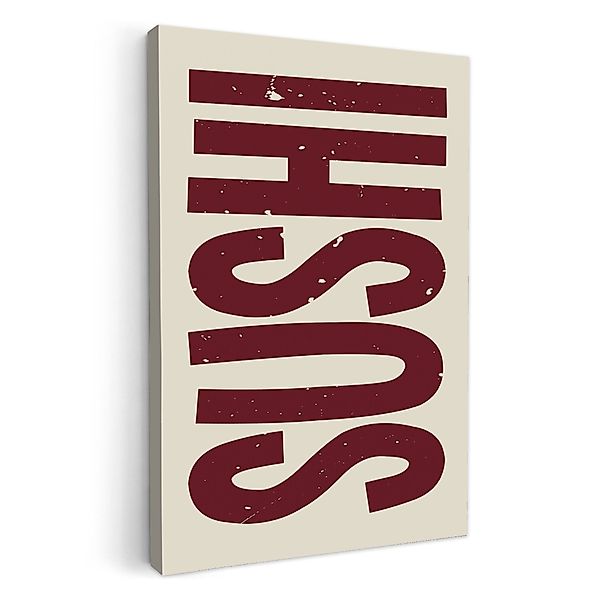 OneMillionCanvasses® Leinwandbild Sushi - Rot - günstig online kaufen