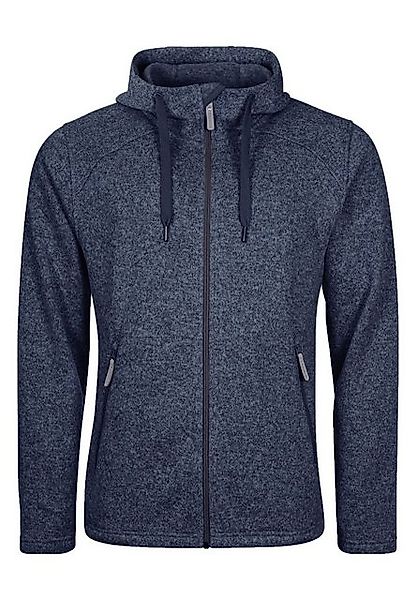 Elkline Fleecejacke Lagerfeuer verstellbare Kapuze melierter Strickfleece günstig online kaufen