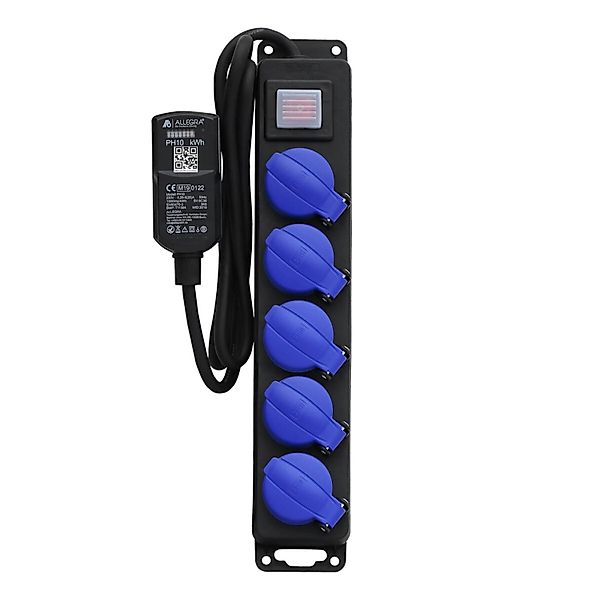 ALLEGRA MID Stromzähler PH10 mit 5 Fach Profi Verteilersteckdosenleiste günstig online kaufen