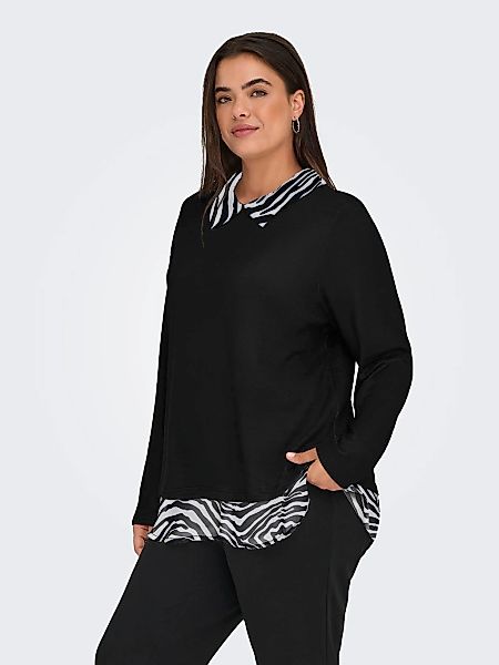 ONLY CARMAKOMA Blusenshirt "CARALBA LS MIX TOP JRS" günstig online kaufen