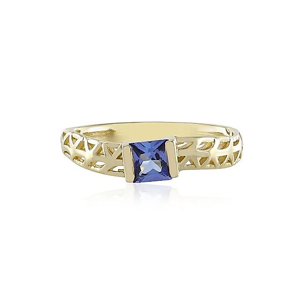 Cavill Goldring Prinzessinnenschliff Tansanit 9K Gold günstig online kaufen