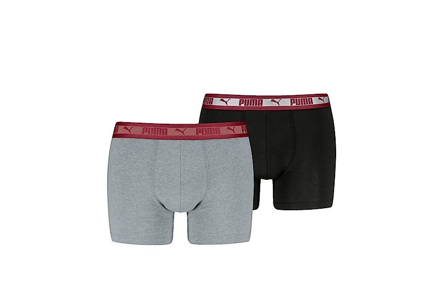 PUMA Boxershorts PUMA MEN CHROMATIC WAISTBAND BOXERS 2P (2er Pack) elastisc günstig online kaufen