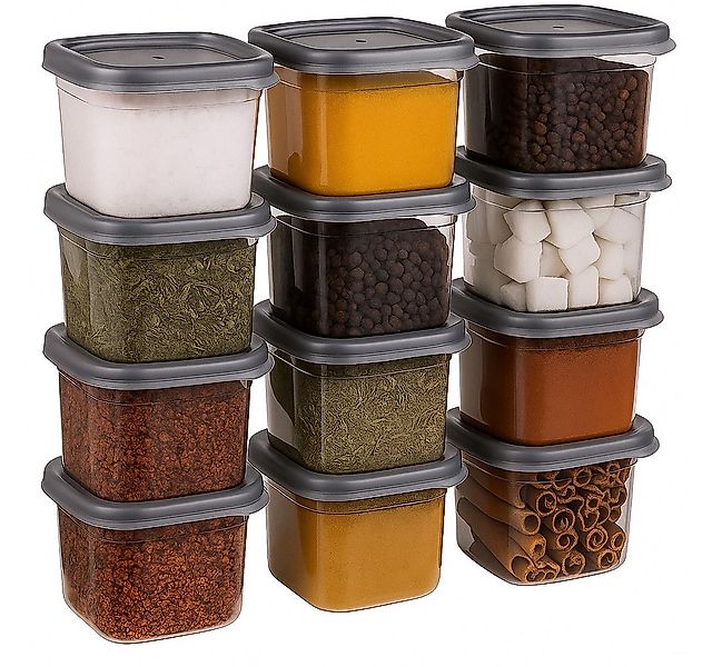 Jungengel Gewürzbehälter 12x Gewürzdosen Vorratsdosen Aufbewahrungsbox 550m günstig online kaufen
